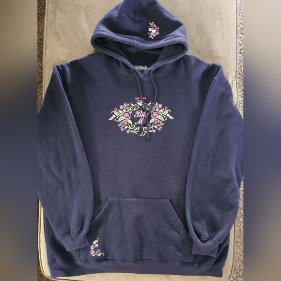 Vintage Big Dog Bite Me Embroidered Sweatshirt Hoodie Womens SZ X-Large - Picture 2 of 7